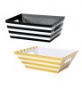 OMT Custom Trapezoid Xmas Christmas Holiday Storage Present Gift Packaging Basket Hampers Tray Paper Boxes with die cut handle