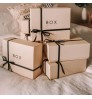 Custom Size And Design Surprise Two-pieces Lid and Base Bow Tie Cardboard Birthday Gift Paper Packaging Box