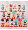 16pcs/set Anime Dragon Ball Z Character Cute Version PVC Action Figure Model Toy 7cm