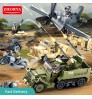 Model Toy Building Block Zhorya Sluban 552pcs World War II Model Set Toy Military Vehicles Army Assembly Building Block Set Toy