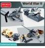 Model Toy Building Block Zhorya Sluban 552pcs World War II Model Set Toy Military Vehicles Army Assembly Building Block Set Toy