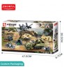Model Toy Building Block Zhorya Sluban 552pcs World War II Model Set Toy Military Vehicles Army Assembly Building Block Set Toy
