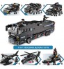 WOMA TOYS Amazon Hottest sale bricks SWAT Mobile combat bus police car army model building block for kids large set Zabawka