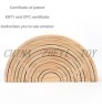 Factory direct sale rainbow building blocks kids 12 piece rainbow stacker toys wholesale baby toy wooden toys in china