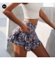 Wholesale summer floral women skirt with shorts active wear set sexy plus size womens skirts tennis