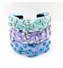 AB crystals designer headbands for kids frozen lace bow headband kids hair accessories baby girl headband